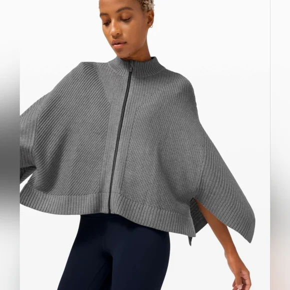 Lululemon Softer Still Wrap In Heathered Grey - Picture 9 of 9